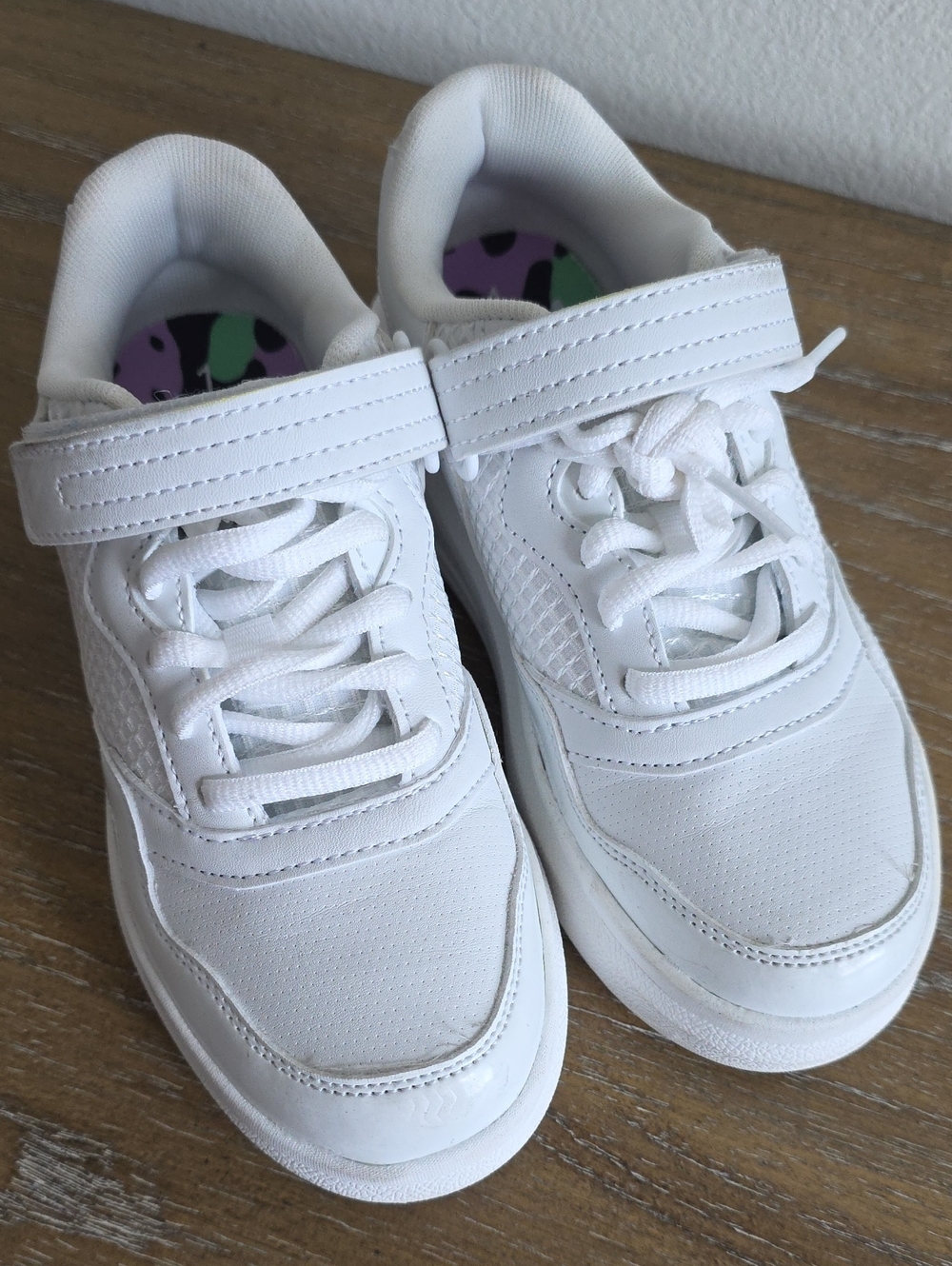 And1 White Kids Velcro Sneakers